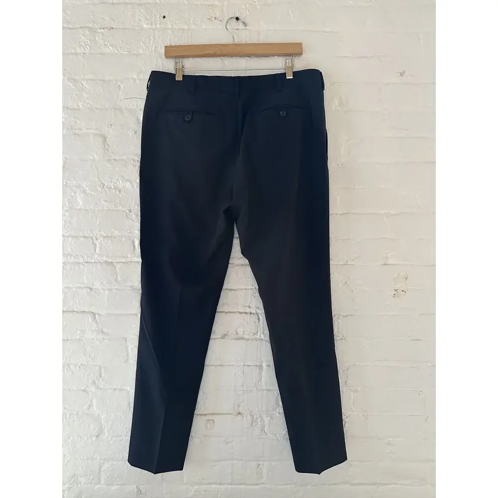 Prada Pinstriped Wool Trousers